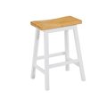 Progressive Furniture Progressive Furniture D878-64 24 x 18 x 14 in. Christy Counter Stools - Oak & White; Set of 2 D878-64